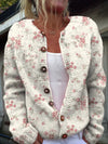 Evanthea™ | Vintage Bloemen Brei Cardigan Trui