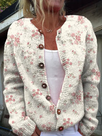 Evanthea™ | Vintage Bloemen Brei Cardigan Trui