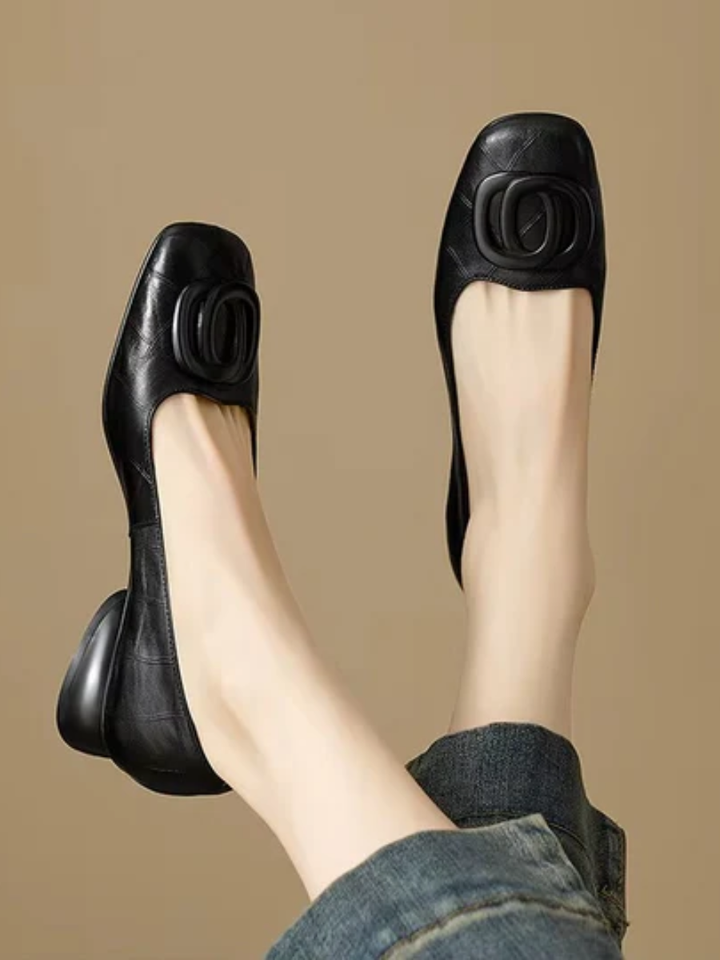 Opium Leren Ballerina's