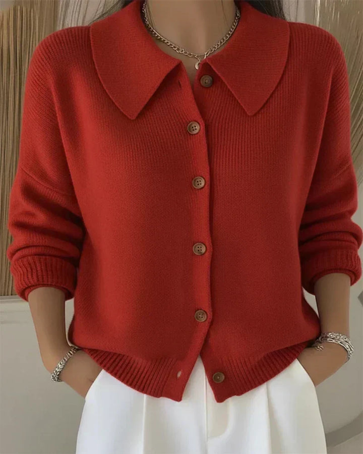 Vespera™ | Knopkragen Cardigan