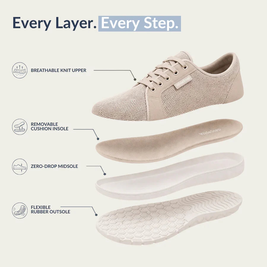 Millie - WideStep Sneakers (Brede Pasvorm)