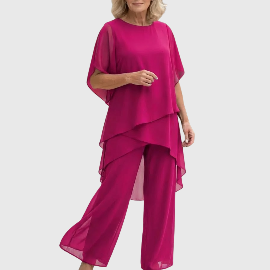 ELARA | Vloeiende Palazzo Set voor Elegante Comfort en Stijl