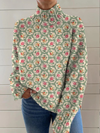 Chloe | Schattige Bloemen Turtleneck
