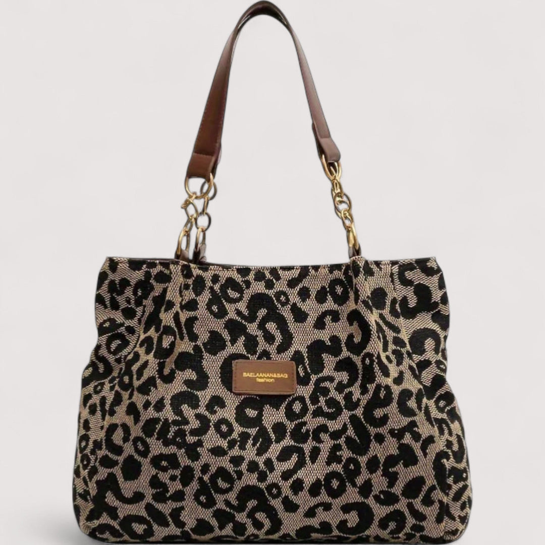 Lévrier – Leopard Canvas Schoudertas