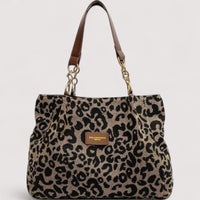 Lévrier – Leopard Canvas Schoudertas