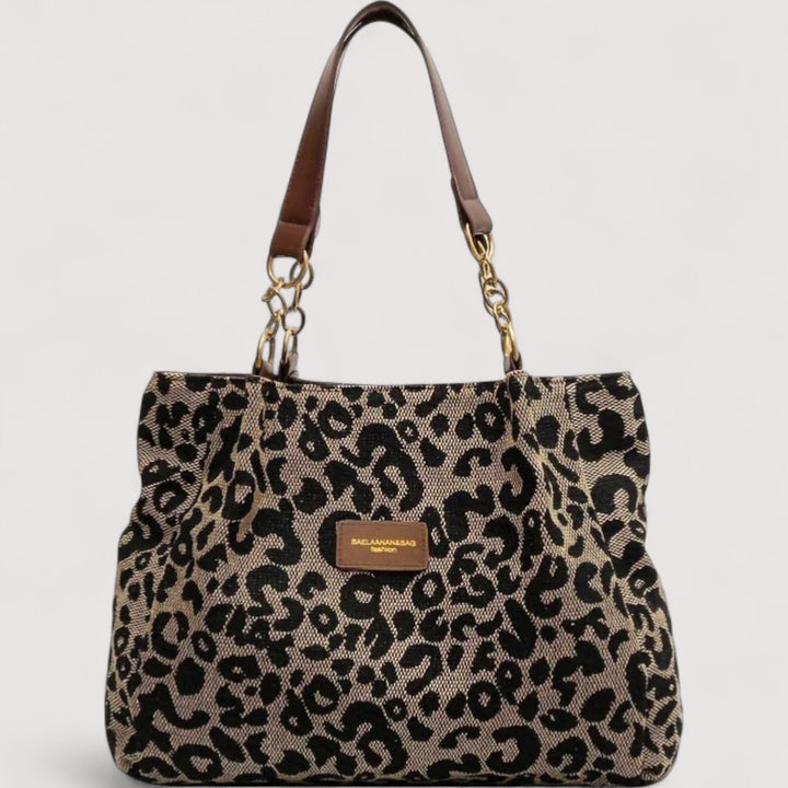 Lévrier – Leopard Canvas Schoudertas