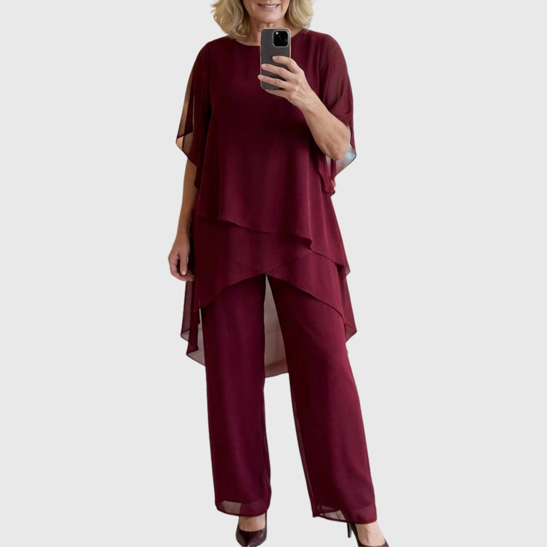 ELARA | Vloeiende Palazzo Set voor Elegante Comfort en Stijl