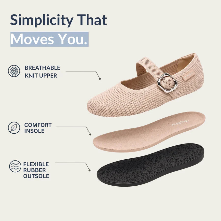 Elora - WideStep Comfort Ballerina