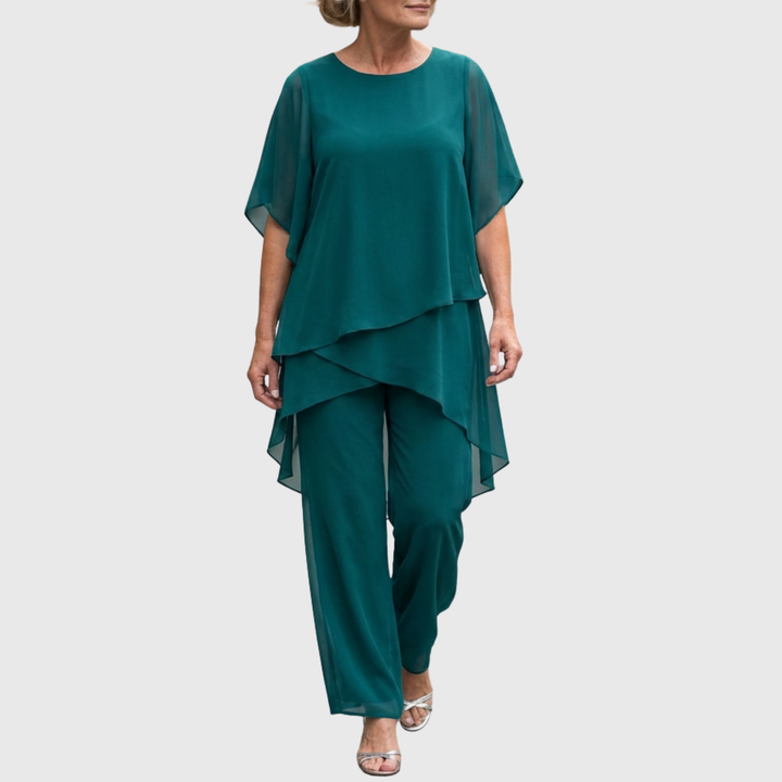 ELARA | Vloeiende Palazzo Set voor Elegante Comfort en Stijl