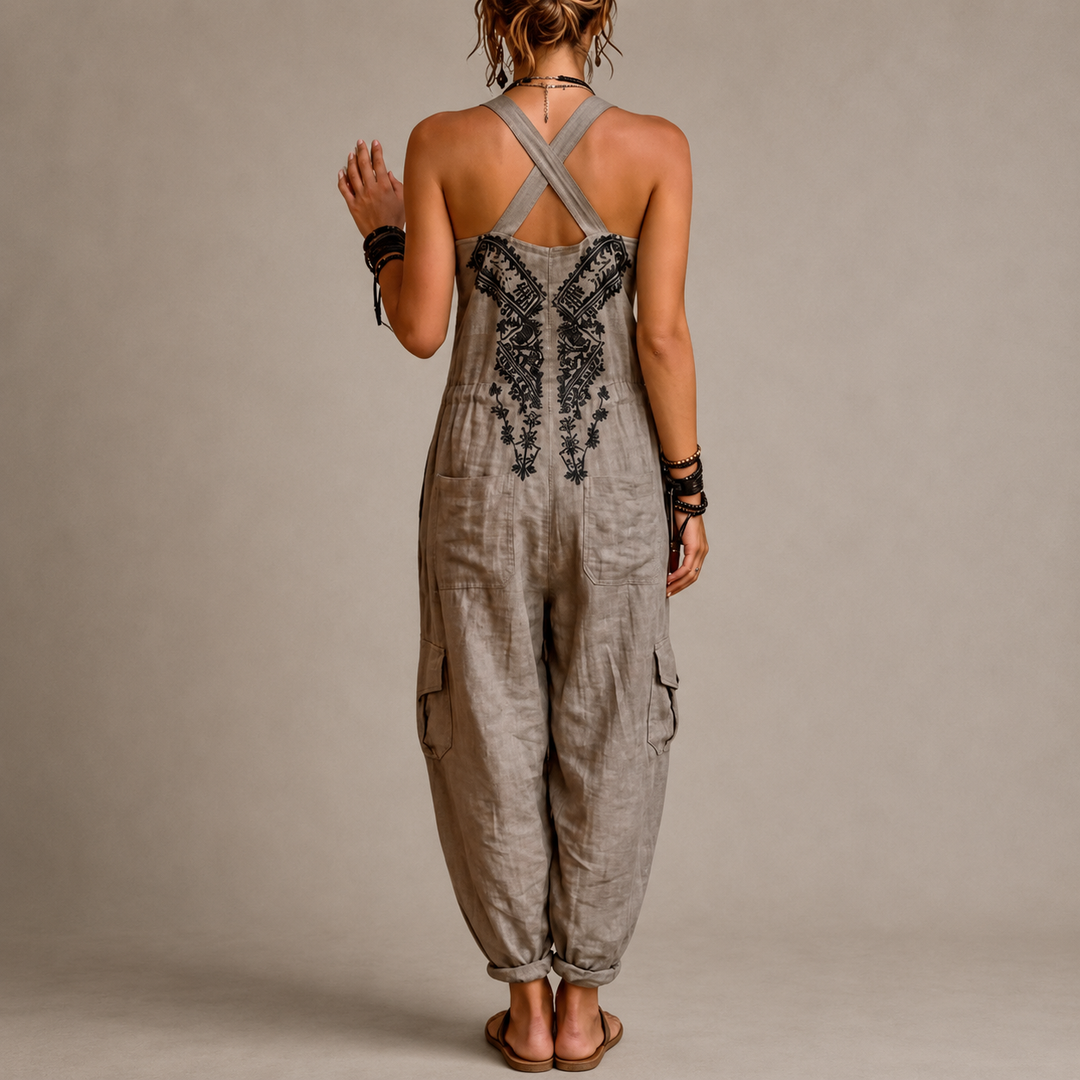 WREN | Boho Overalls Jumpsuit met Harem Pasvorm