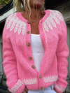 Greta™ | Vintage Bloemen Gebreide Cardigan Trui