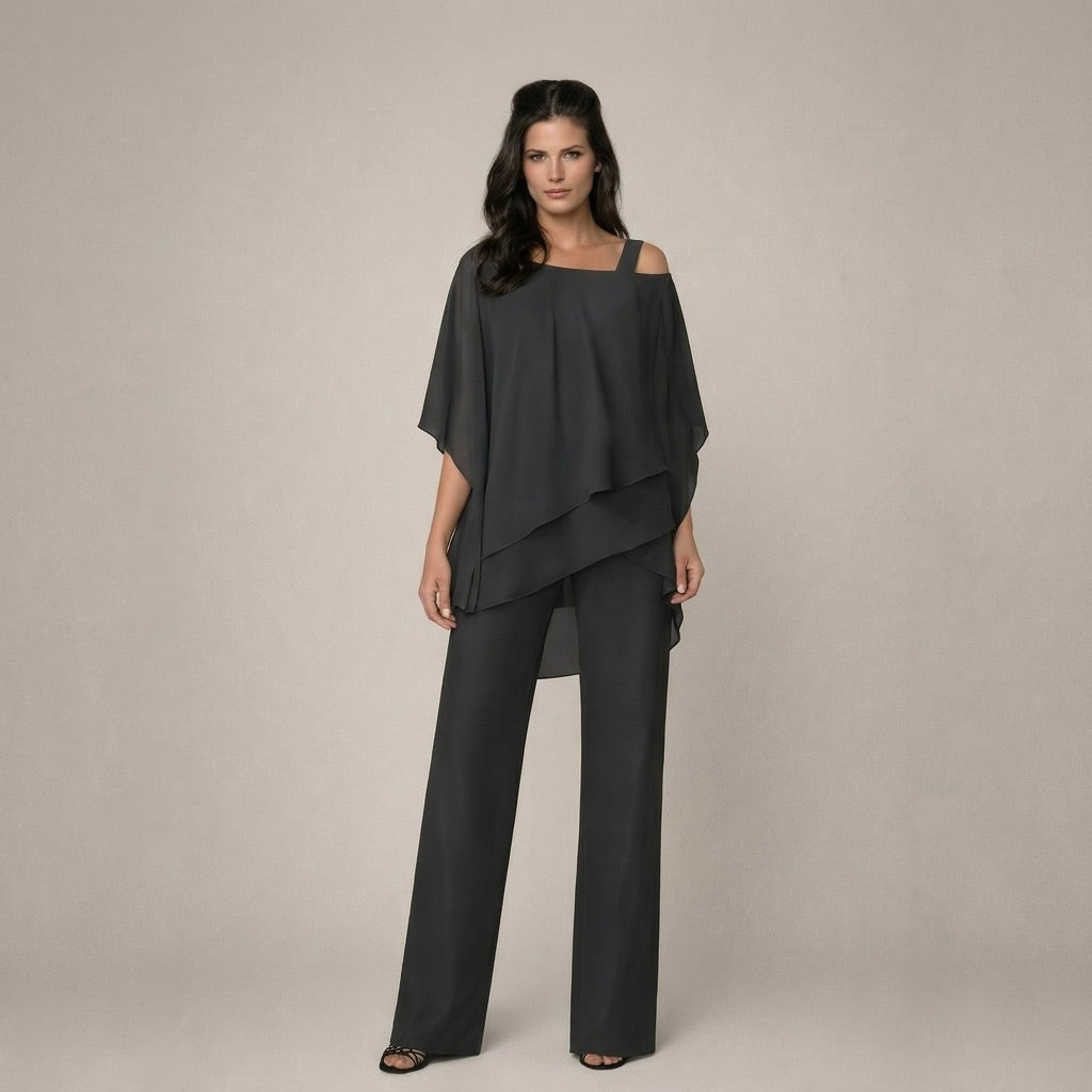 STELLA | Luchtig Gelaagd Ensemble voor Moeiteloze Elegantie en Comfort de Hele Dag