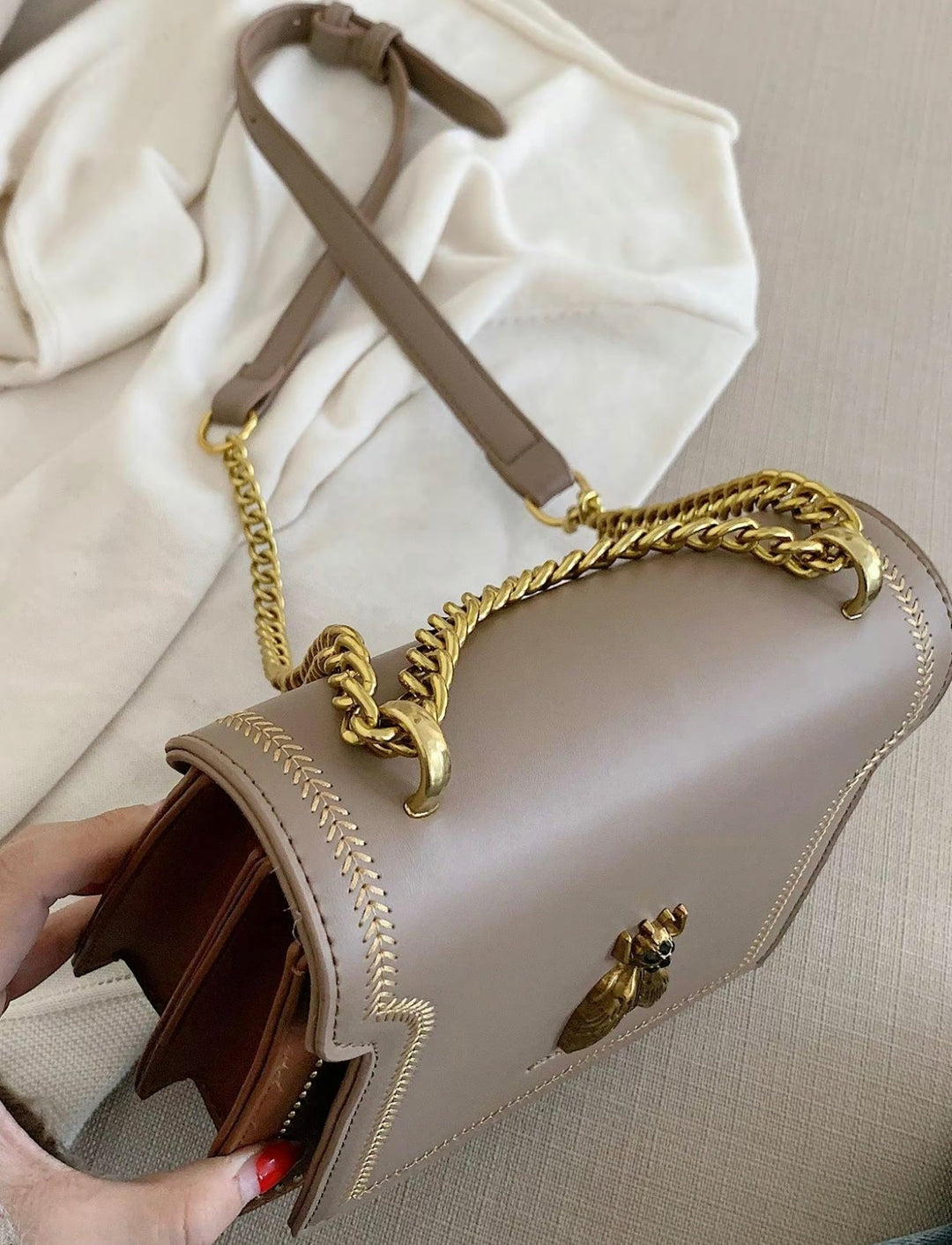 Éloria Paris - Luxe Schoudertas met Ketting