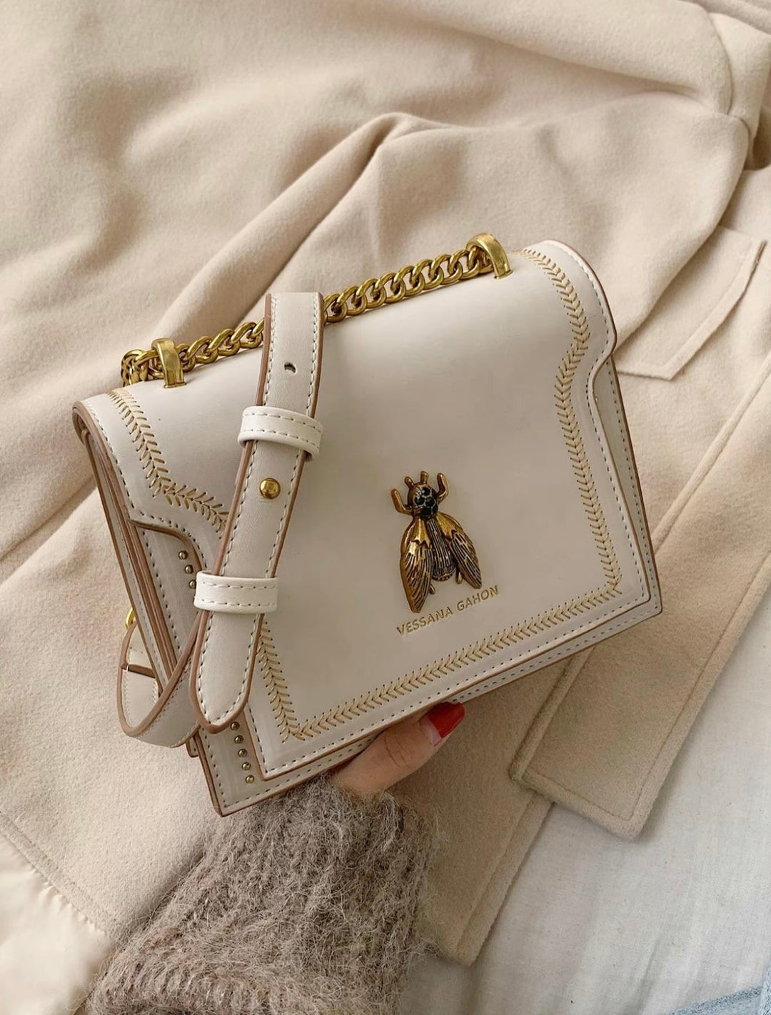 Éloria Paris - Luxe Schoudertas met Ketting