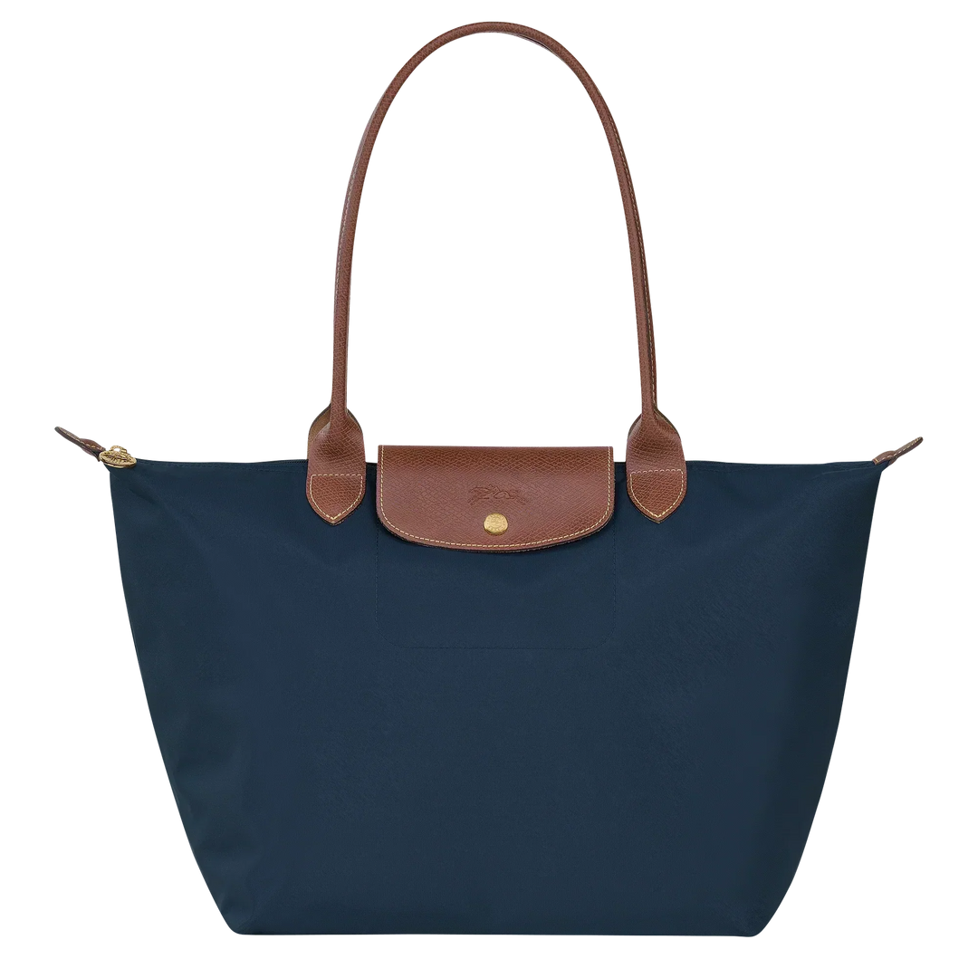 Klassieke Tas - Grote Le Pliage Tote, Marineblauw