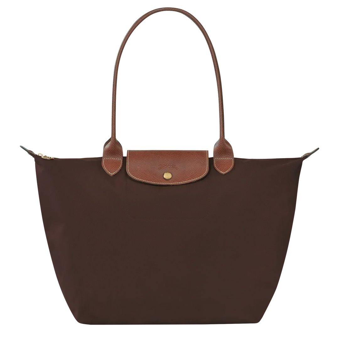 Klassieke Tas - Grote Le Pliage Tote, Ebenhout