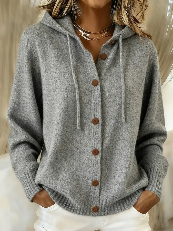 Brenda™ | Gezellige Knop Cardigan Hoodie