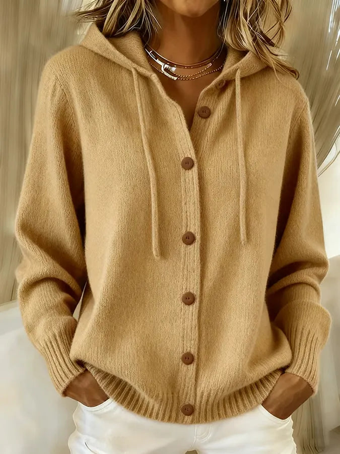 Brenda™ | Gezellige Knop Cardigan Hoodie