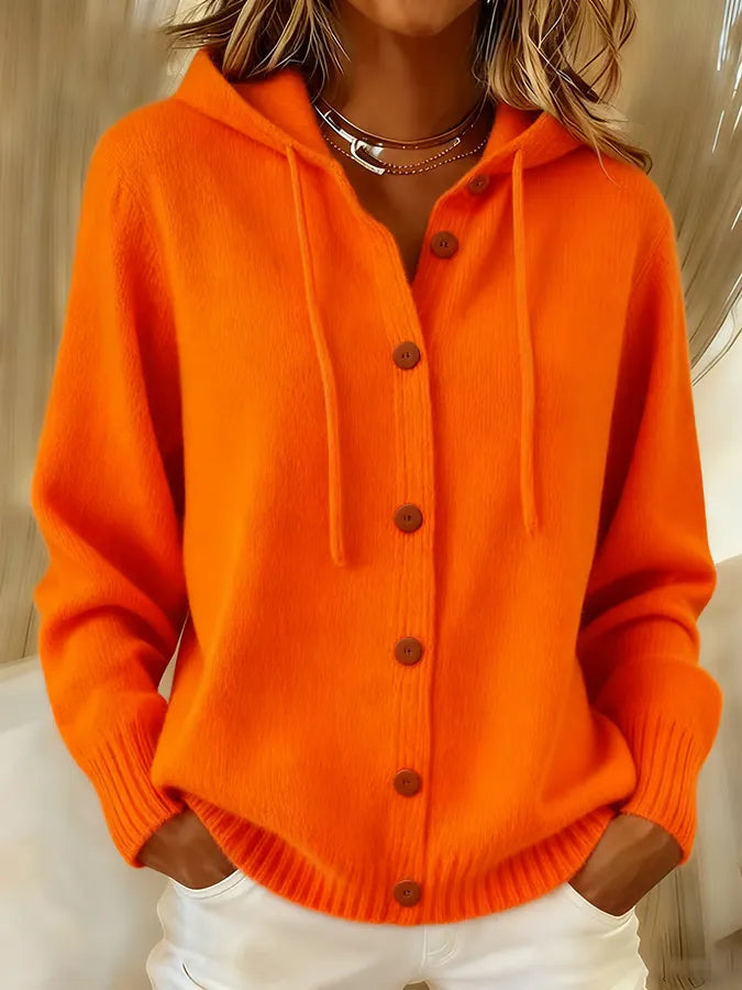 Brenda™ | Gezellige Knop Cardigan Hoodie