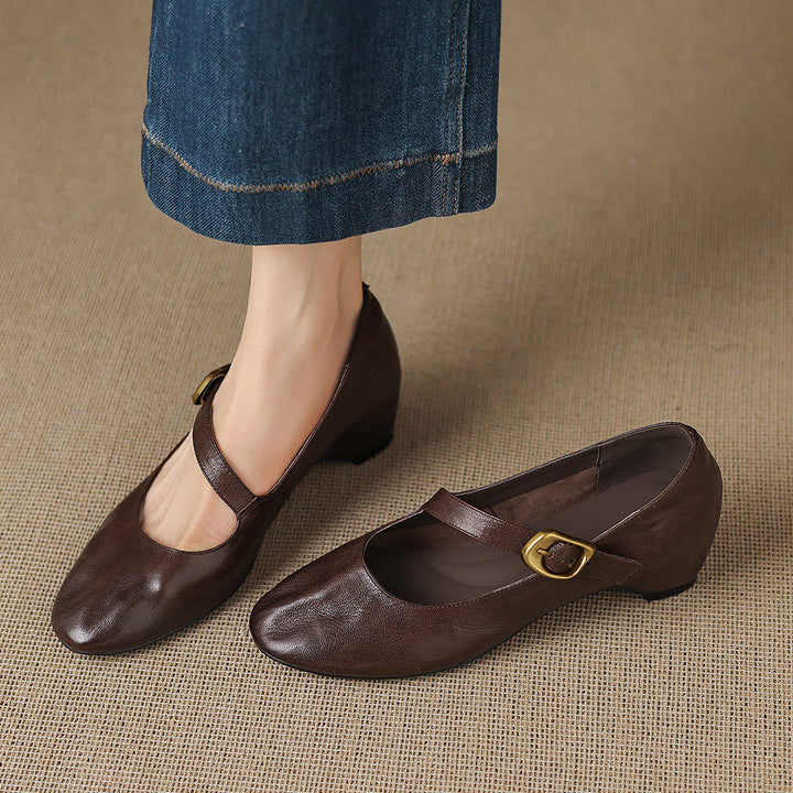 Quira | Ronde-Neus Mary Jane Ballerina