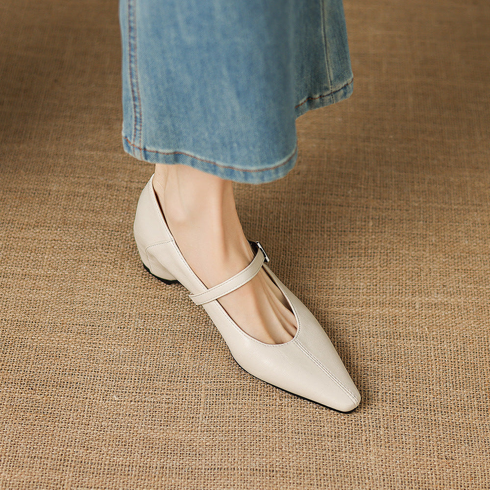 Tamsin | Puntige Mary Jane Ballerina
