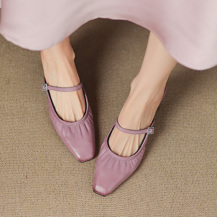 Vanya | Gerimpelde Mary Jane Mule