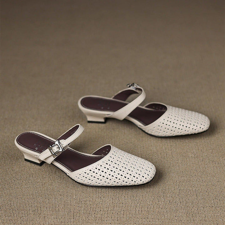Nilda | Echte Leren Mules