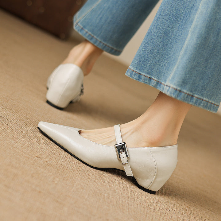 Tamsin | Puntige Mary Jane Ballerina