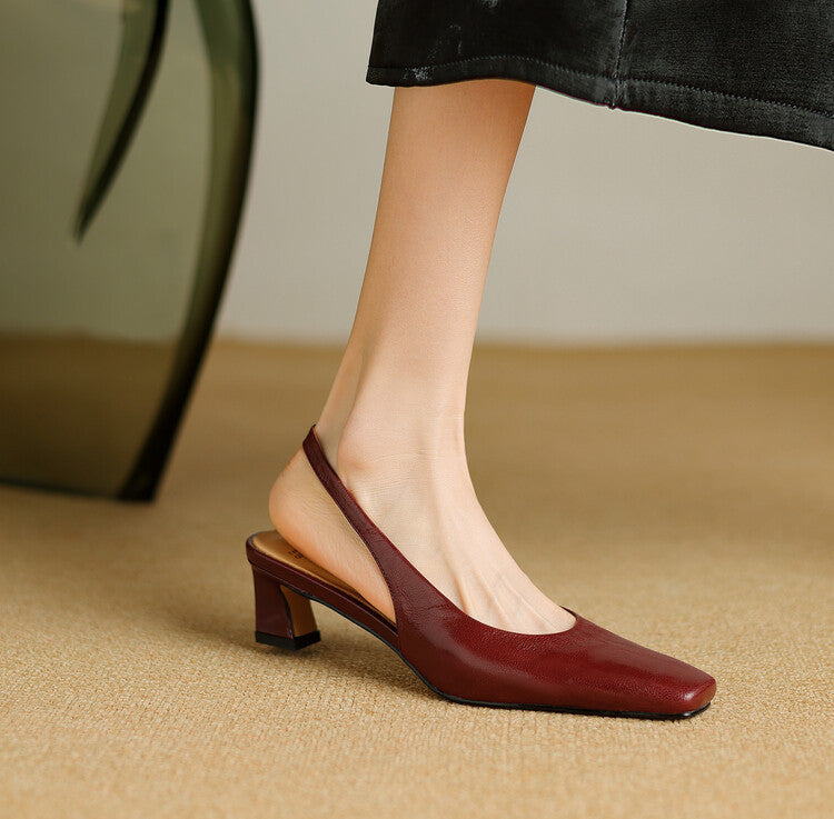 Ersa | Echte Leren Slingbacks