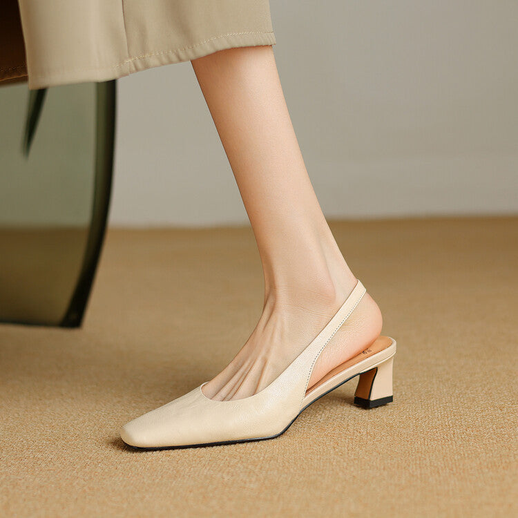Ersa | Echte Leren Slingbacks
