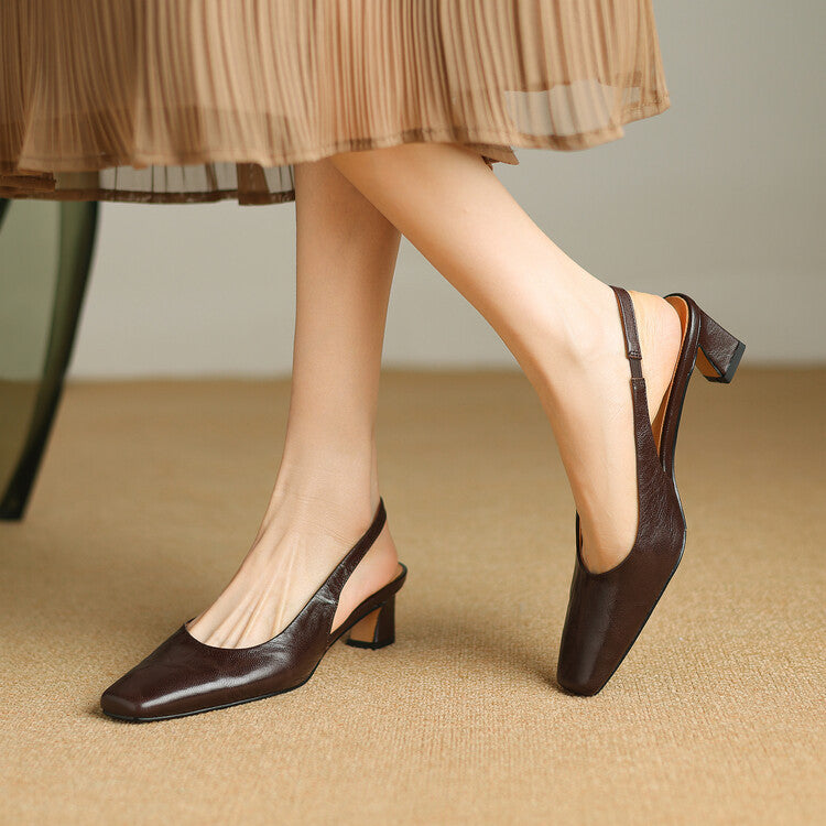 Ersa | Echte Leren Slingbacks
