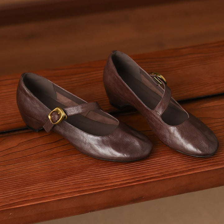 Quira | Ronde-Neus Mary Jane Ballerina