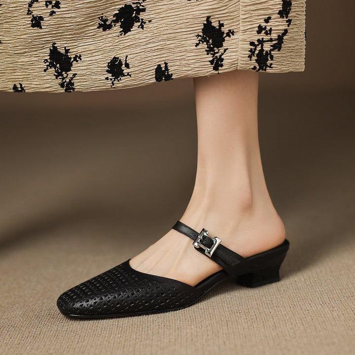 Nilda | Echte Leren Mules