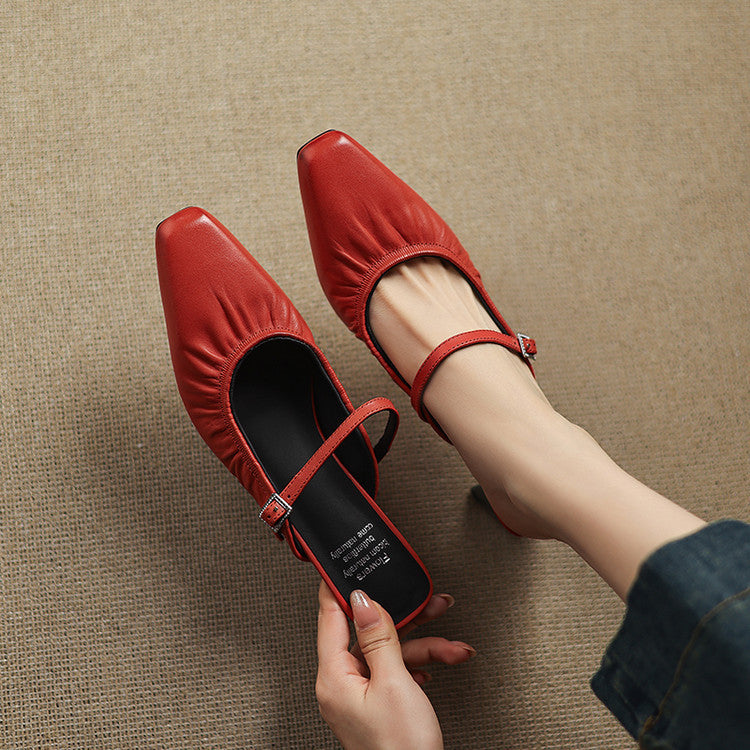 Vanya | Gerimpelde Mary Jane Mule