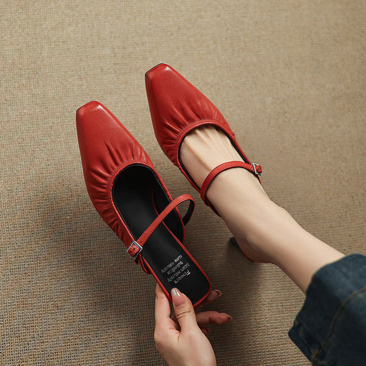 Vanya | Gerimpelde Mary Jane Mule