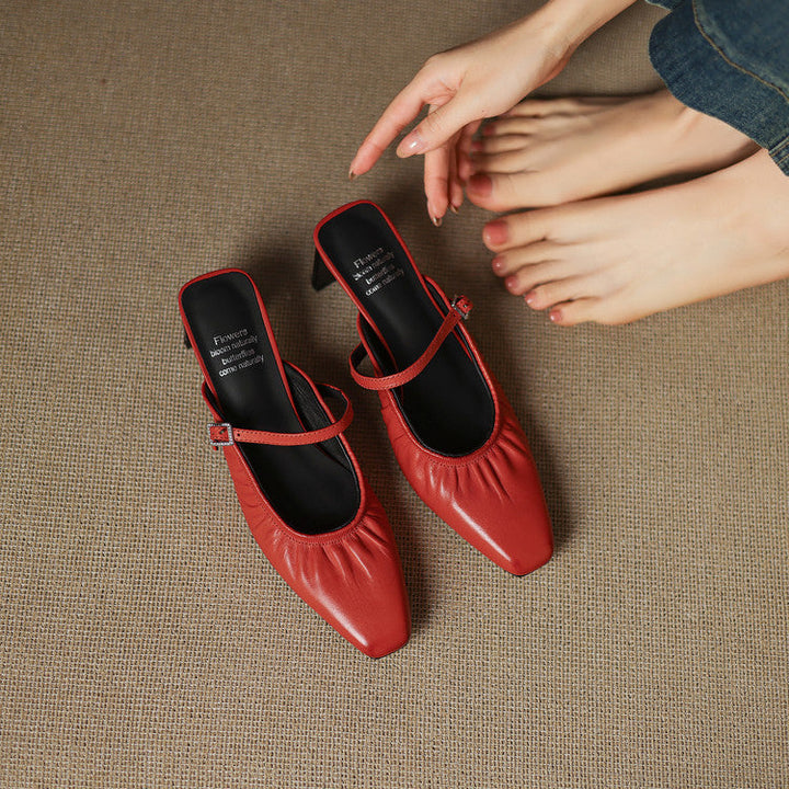 Vanya | Gerimpelde Mary Jane Mule