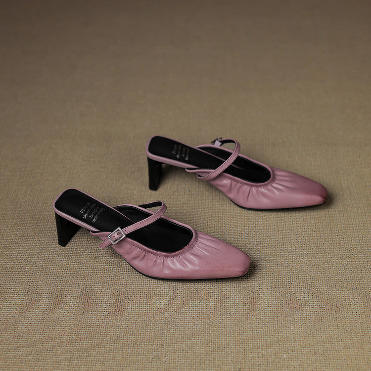 Vanya | Gerimpelde Mary Jane Mule