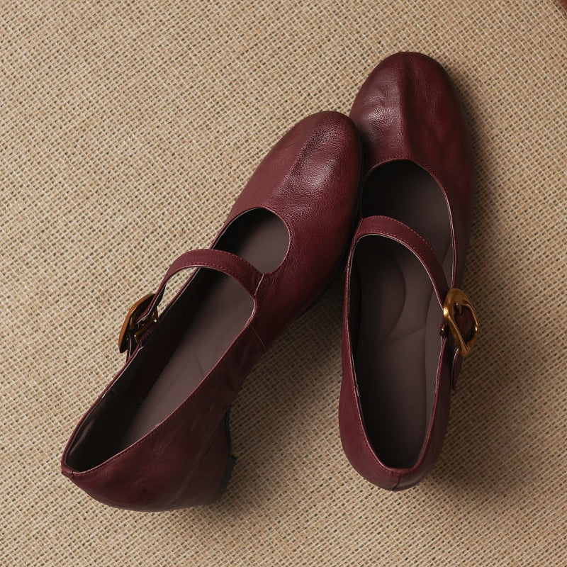 Quira | Ronde-Neus Mary Jane Ballerina