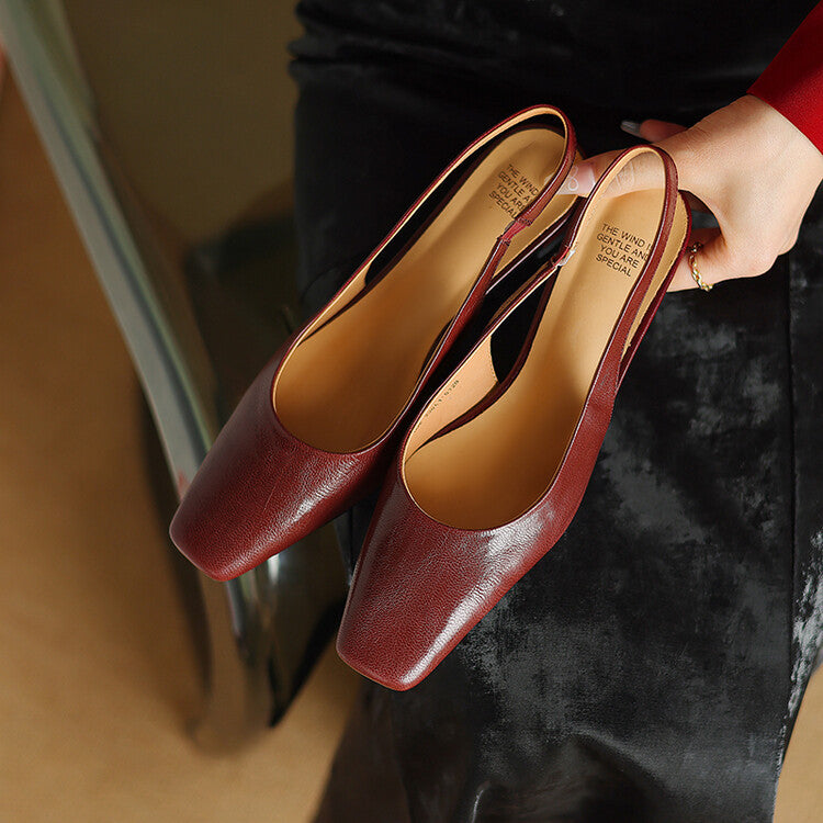 Ersa | Echte Leren Slingbacks