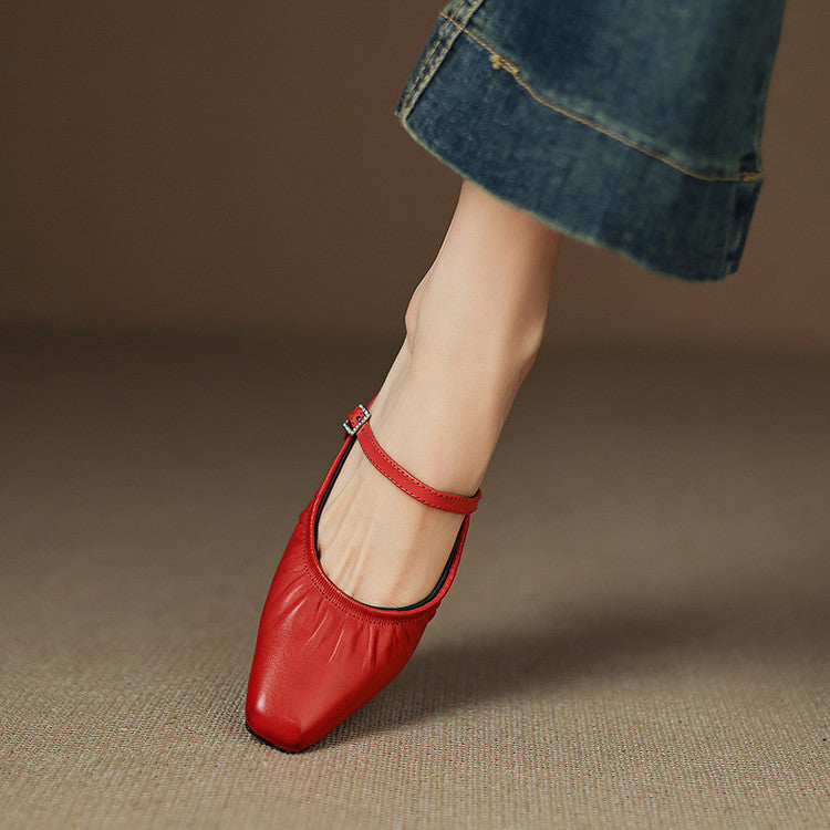 Vanya | Gerimpelde Mary Jane Mule