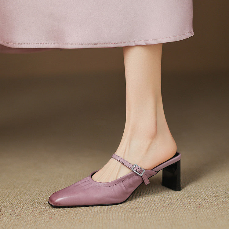 Vanya | Gerimpelde Mary Jane Mule