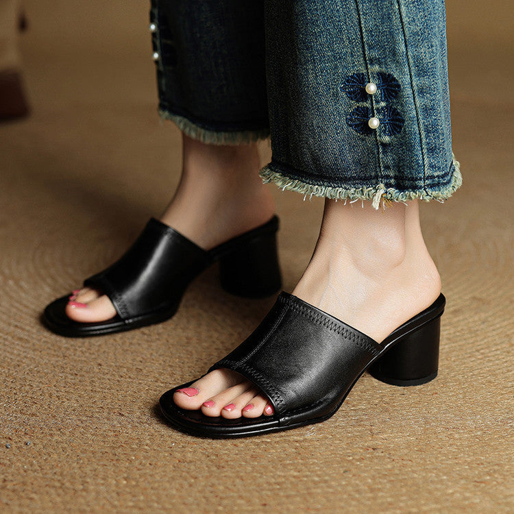 Amira | Echte Leren Mules