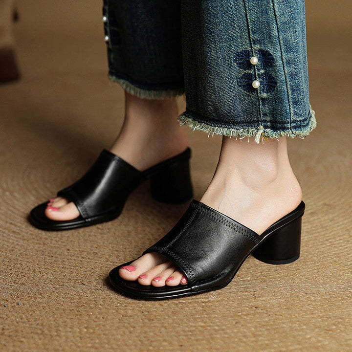 Amira | Echte Leren Mules