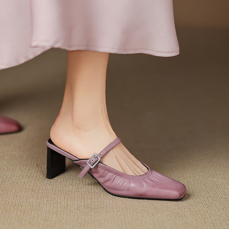 Vanya | Gerimpelde Mary Jane Mule