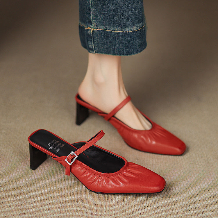 Vanya | Gerimpelde Mary Jane Mule