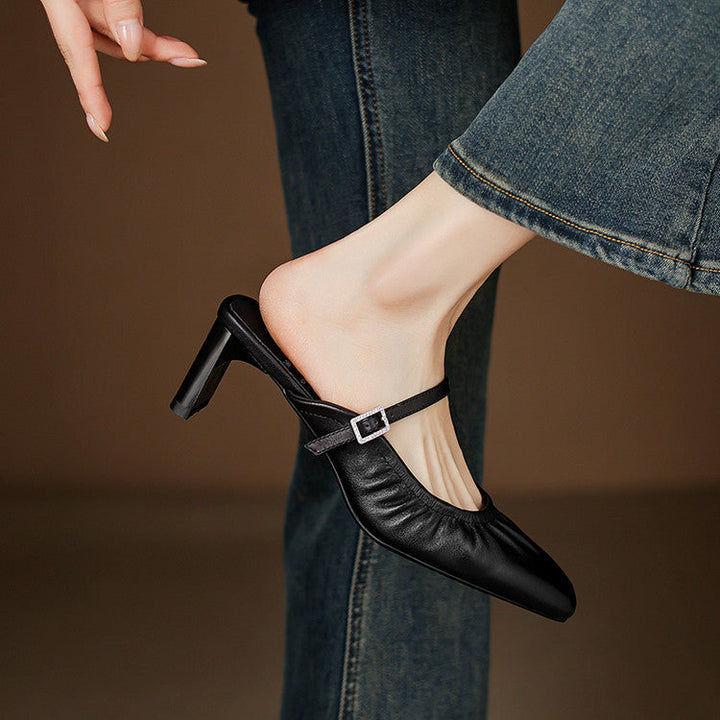 Vanya | Gerimpelde Mary Jane Mule