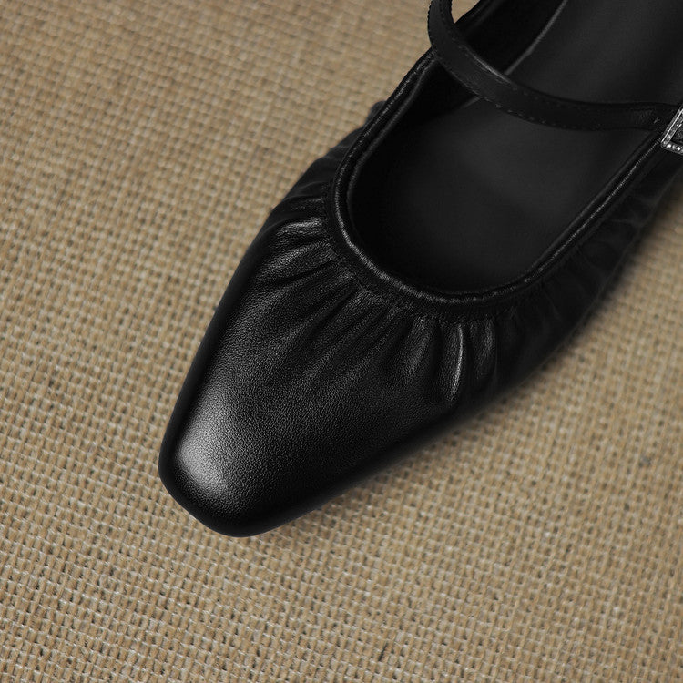 Vanya | Gerimpelde Mary Jane Mule