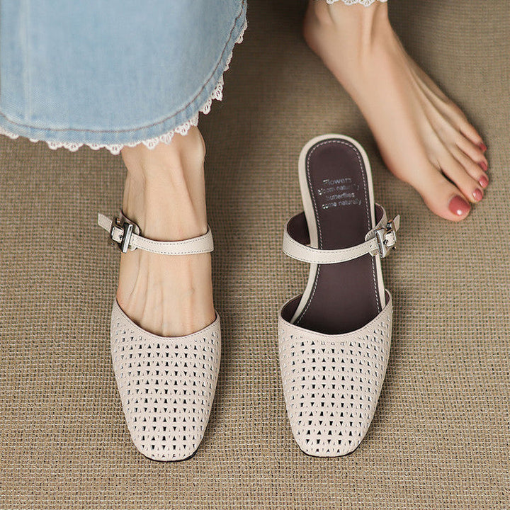 Nilda | Echte Leren Mules