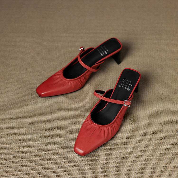 Vanya | Gerimpelde Mary Jane Mule