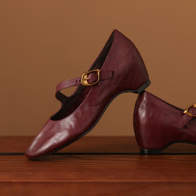 Quira | Ronde-Neus Mary Jane Ballerina